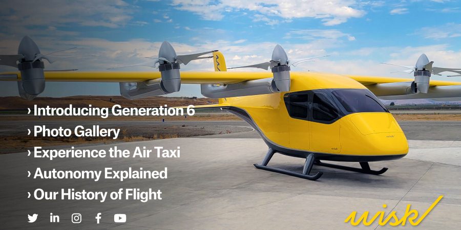Wisk Aero launches an Autonomous Air Taxi