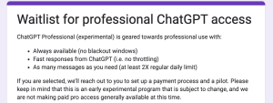 OpenAI launches ChatGPT Professional, a premium chatbot